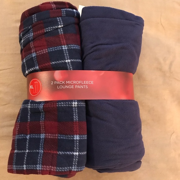 Kohl's Pants 42 Nwt 2pk Mens Fleece Pajama Lounge Pants Xl Poshmark